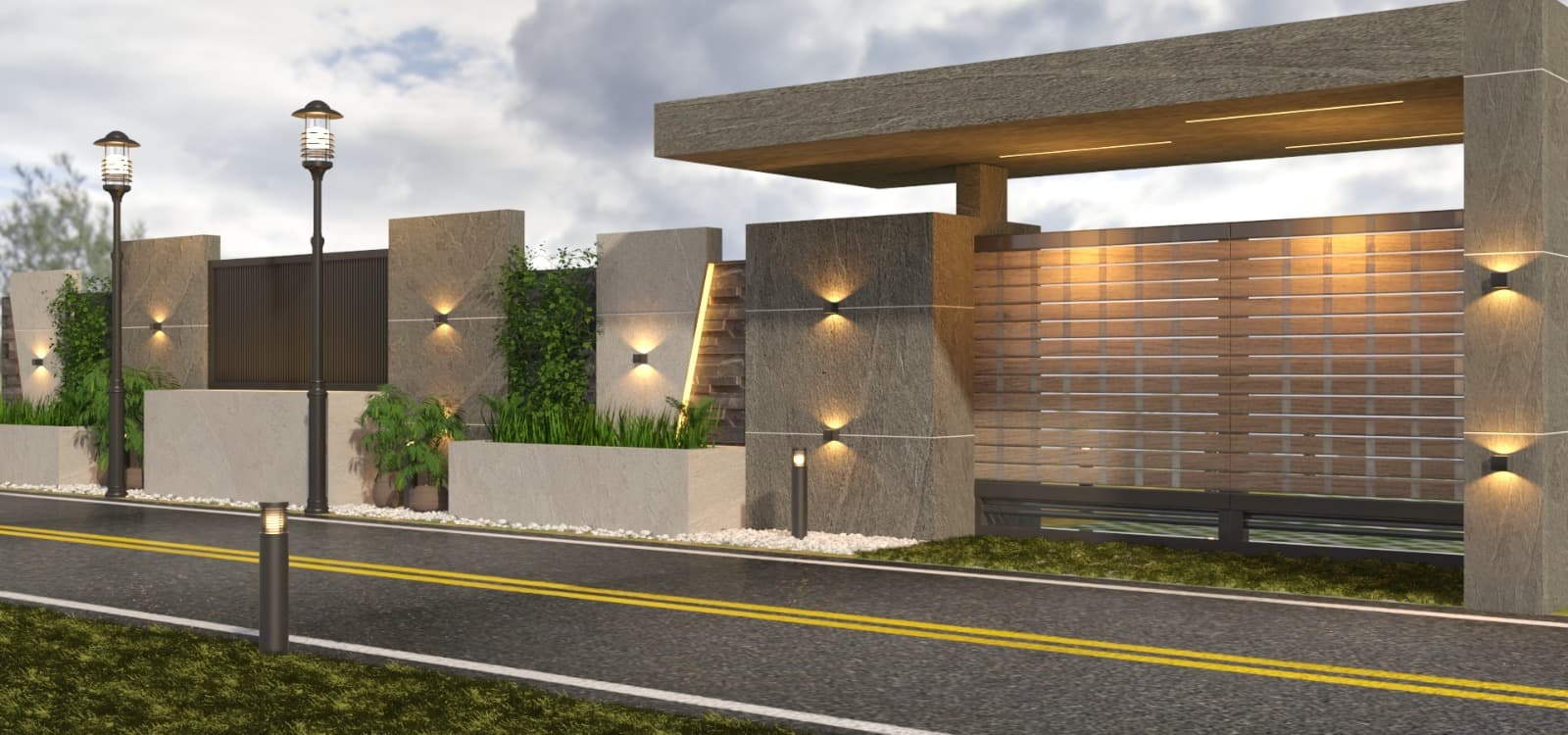 Facade Detail — Meridian Hub